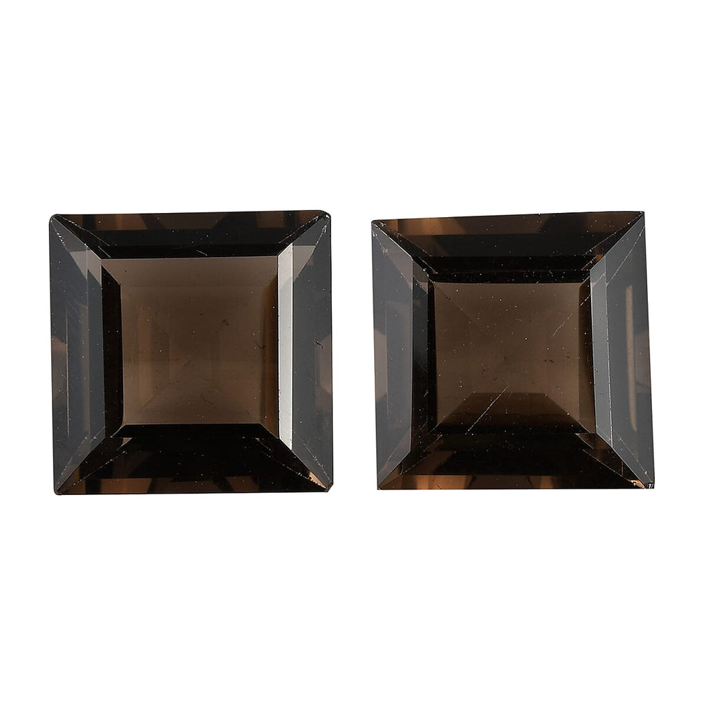 Smoky Quartz Square 12 mm