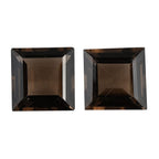 Smoky Quartz Square 12 mm