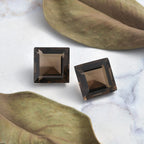 Smoky Quartz Square 12 mm