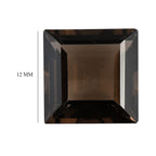 Smoky Quartz Square 12 mm