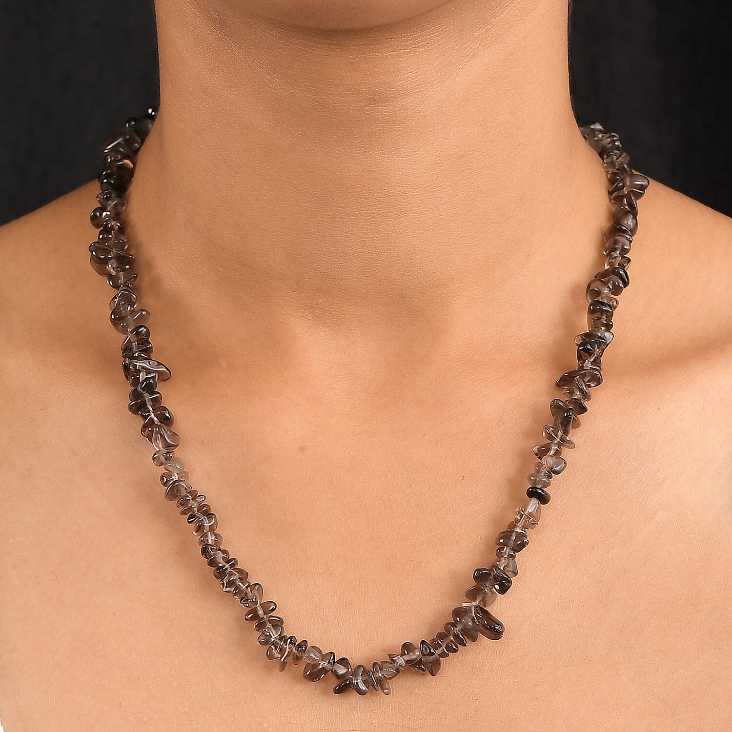 Smoky Quartz Necklace (Size - 30) 270.00 Ct. 8203452 2