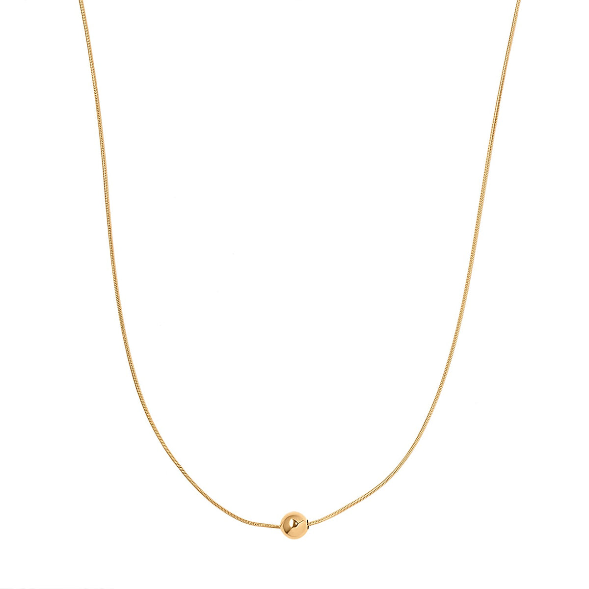 Snake Chain Necklace Size 20 with 2 inch Extender in Yellow Gold Plated Sterling Silver 7173595 2
