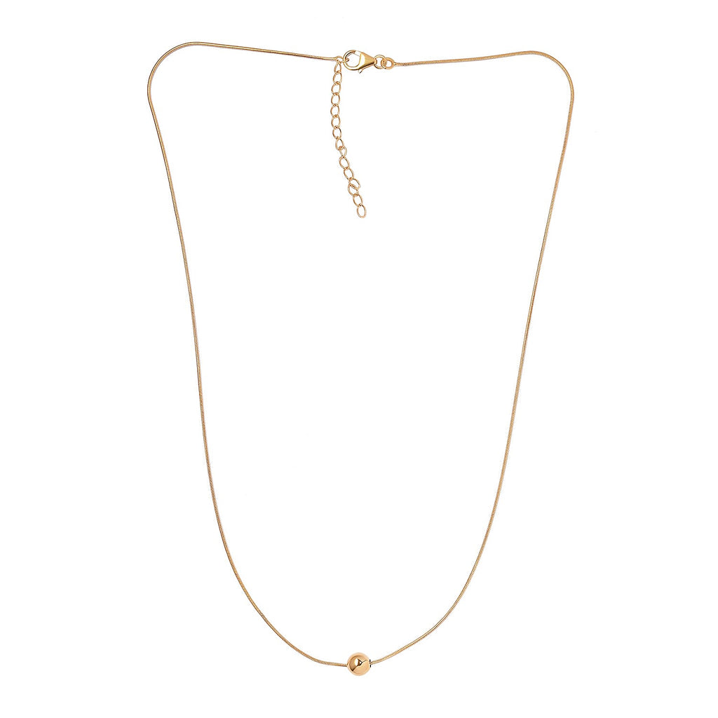 NY Close Out Deal - 14K Gold Overlay Sterling Silver Necklace (Size - 20 With 2 inch Extender) With Lobster Clasp