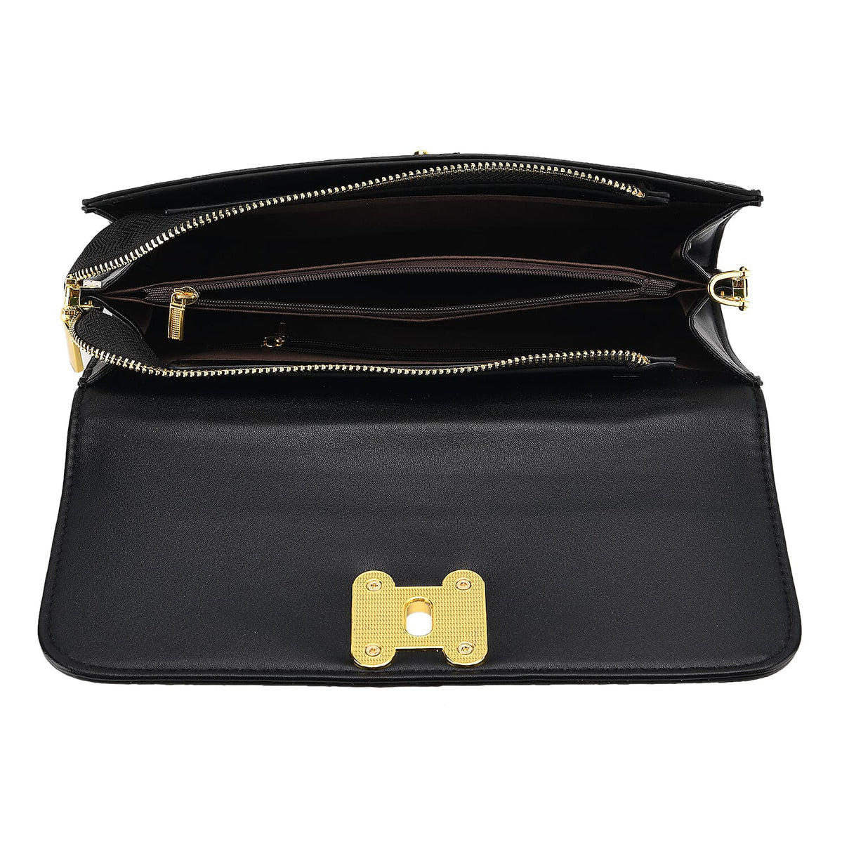 Snake Print Two-Tone Wallet Crossbody Bag with Chain Strap 8256522 6
