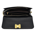 Snake Print Two-Tone Wallet Crossbody Bag with Chain Strap - Multicolour