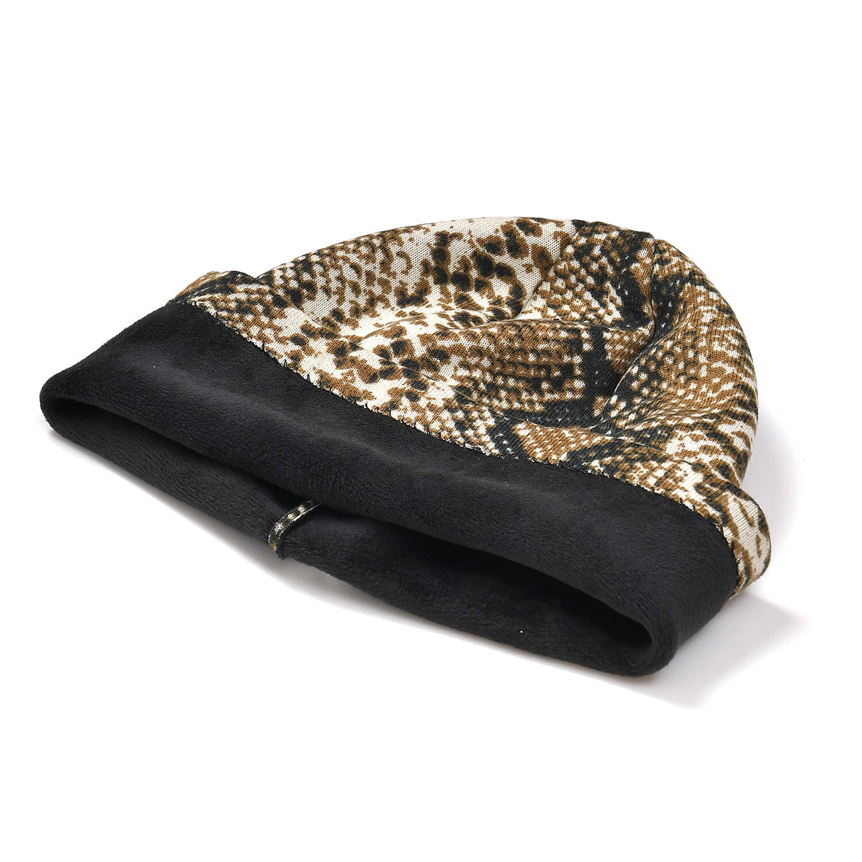 SnakeSkin Pattern Winter Gloves and Beanie Set 7850639 5