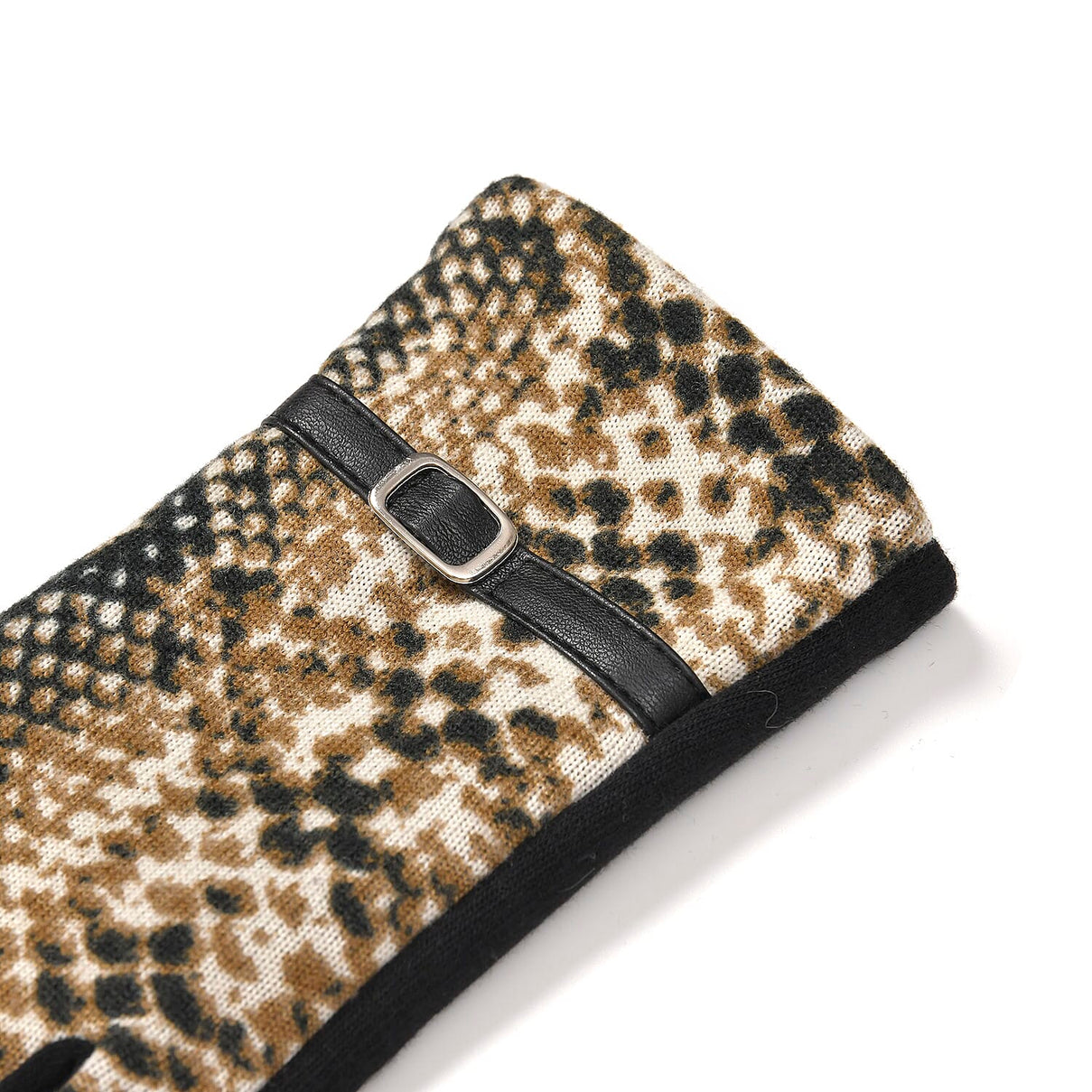 SnakeSkin Pattern Winter Gloves and Beanie Set 7850639 8