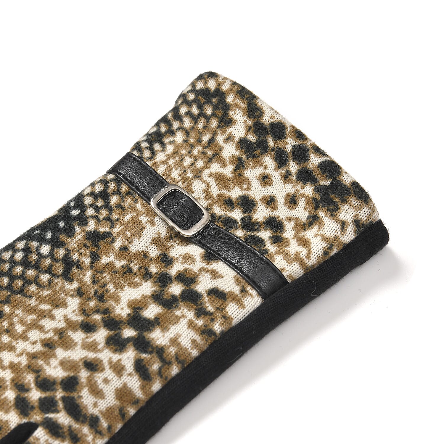 SnakeSkin Pattern Winter Gloves and Beanie Set 7850639 8