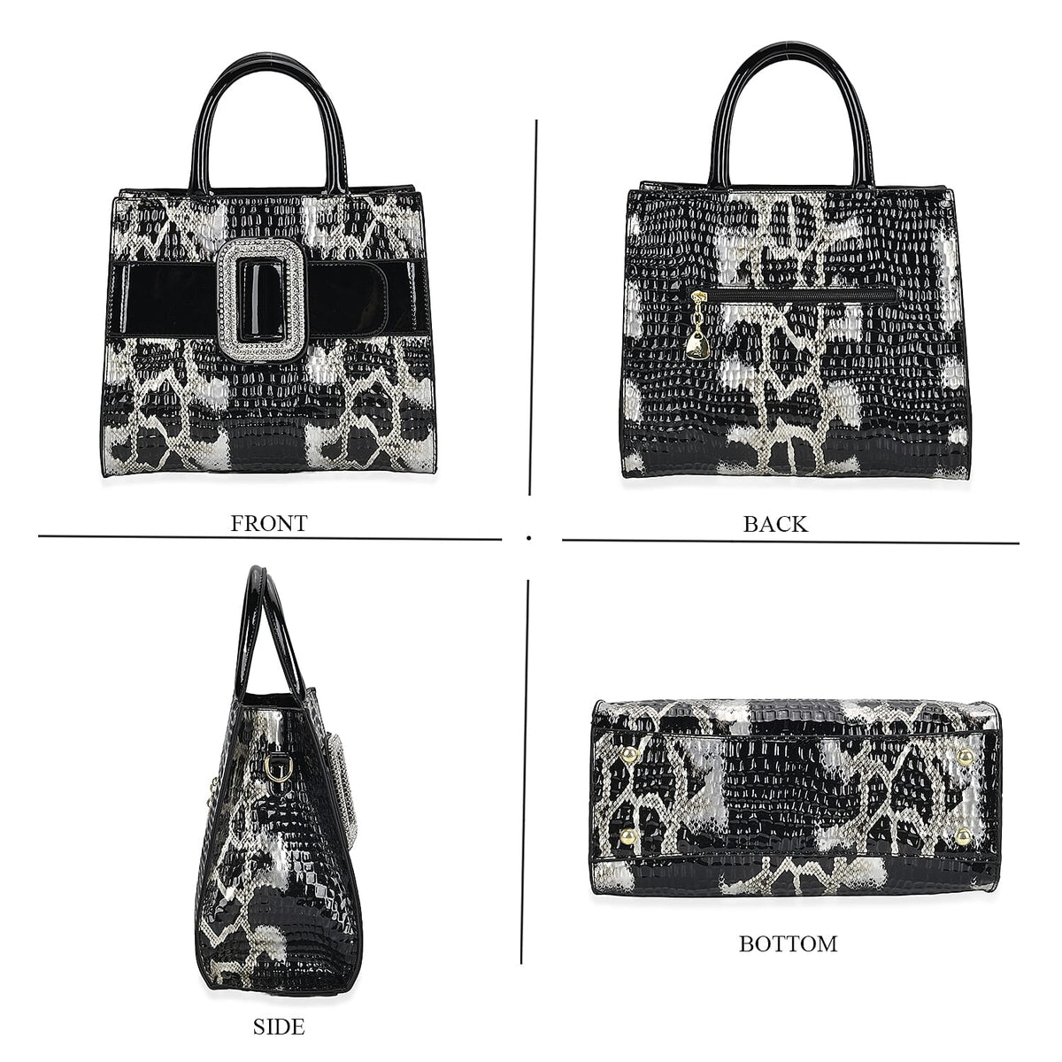 Snakeskin Embossed Crossbody Bag 7848695 7