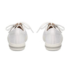 CAPRICE Leather Zipper Detailing Low-top Sneakers (Size 6.5) - White