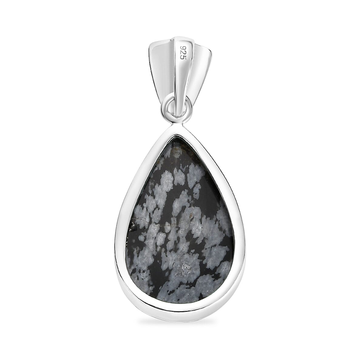 Snow Flake Obsidian in Pendant Sterling Silver 11.86 Ct. 7310897 5