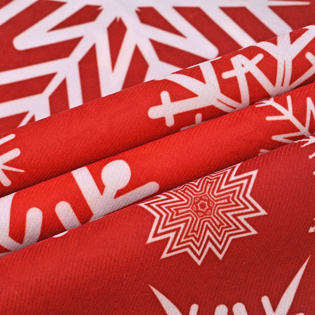 Set of 4 Christmas cushion cover with snowflake pattern