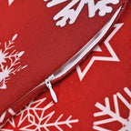 Set of 4 Christmas cushion cover with snowflake pattern