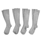 Bliss - Beyond Set of 4 - Copper Compression Far Infrared (FIR) textile technology Socks (Size L) - Grey