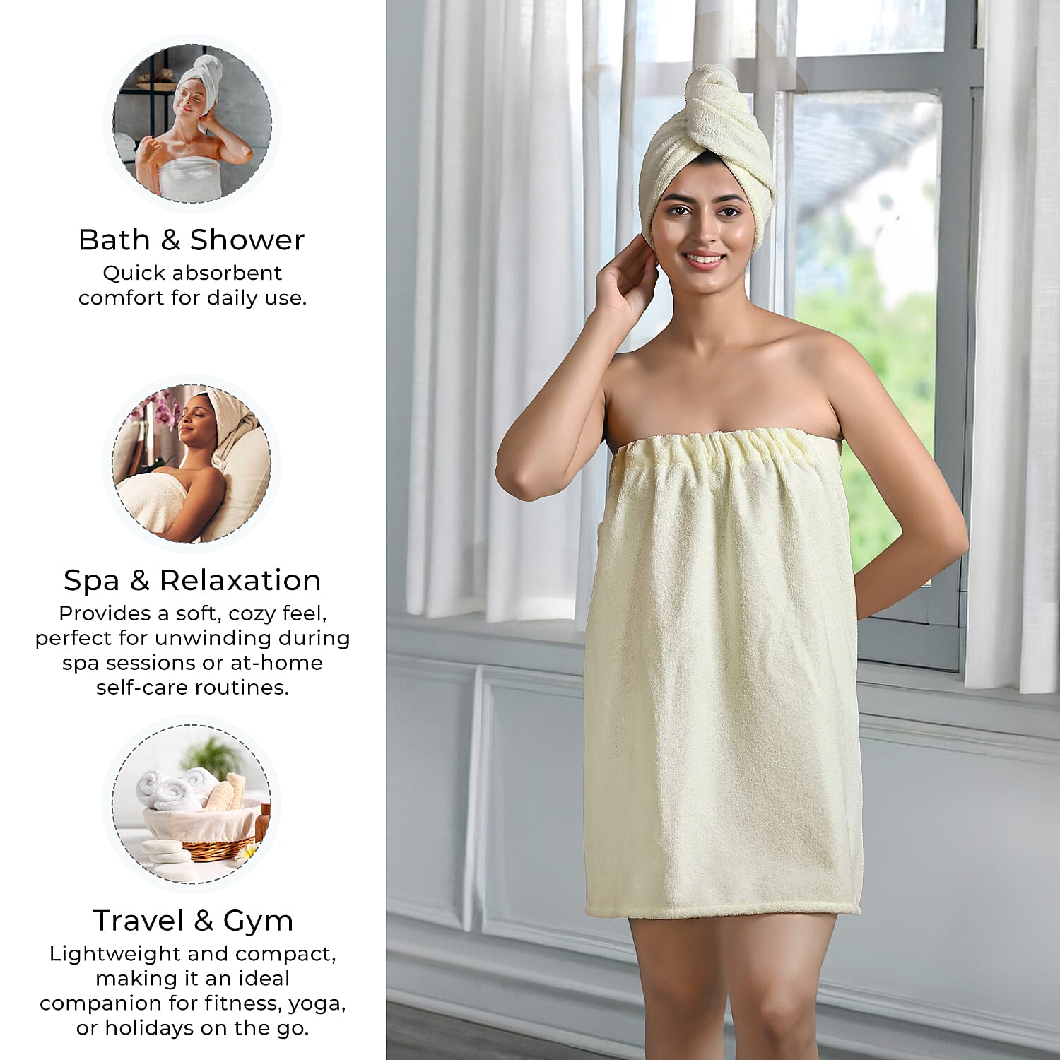 Bathroom Accessories (Size - One Size) - Cream &amp; White 7852244 5