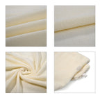 Soft - Comfortable Microfiber Bath and Hair Wrap Cap Set - Cream