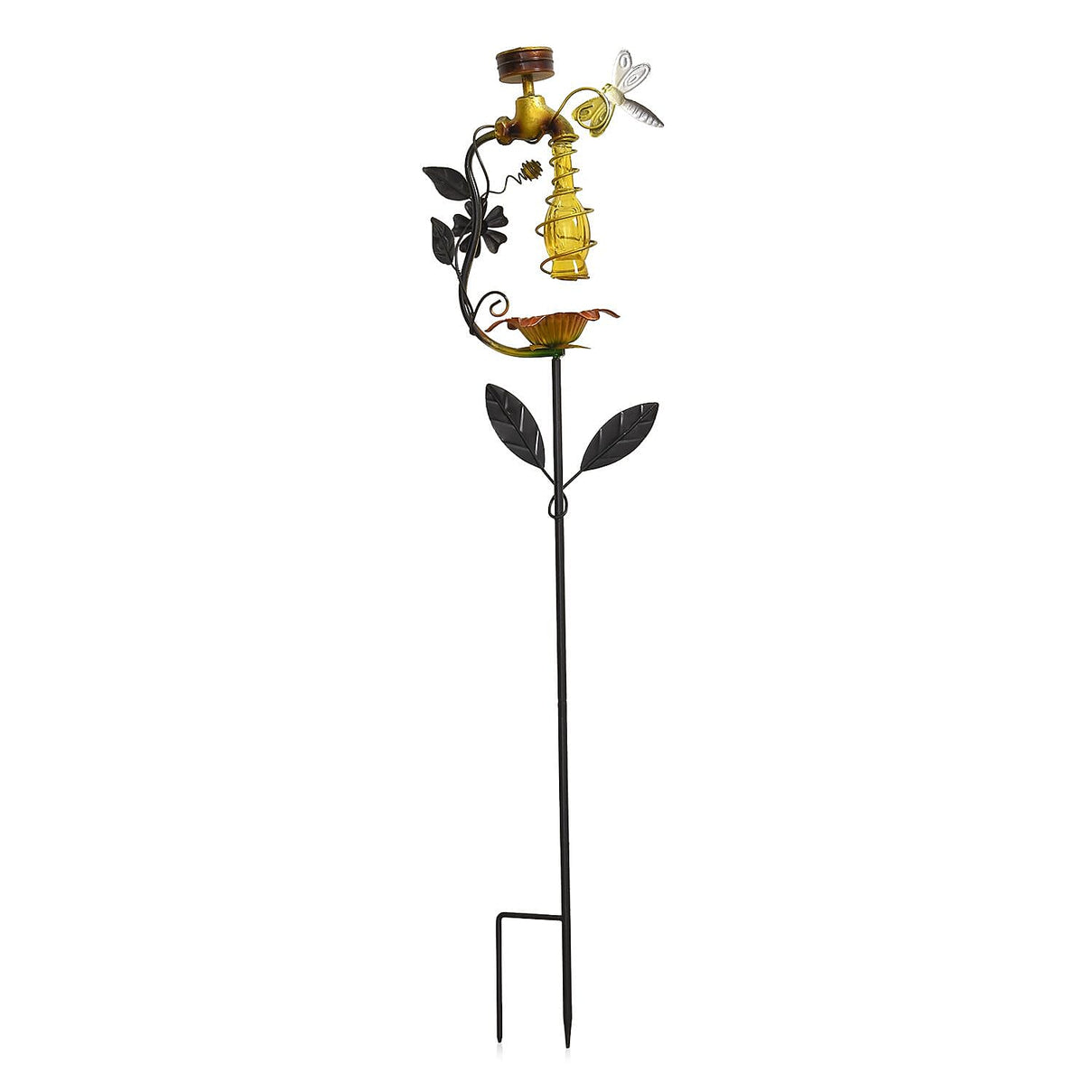 Solar Bird Feeder and Bird Bath (Battery,300mAh) - Orange 7547030 2
