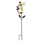 Solar Bird Feeder and Bird Bath (Battery,300mAh) - Orange
