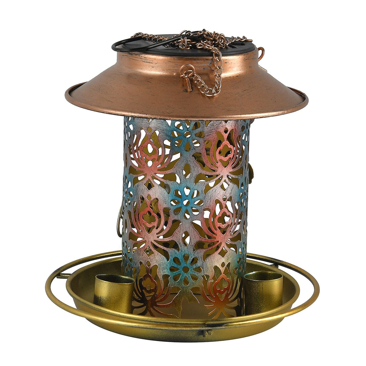 Solar Powered Bird Feeder Lamp with IP65 Waterproof (Size 36x18 cm) - Bronze 7383963 4
