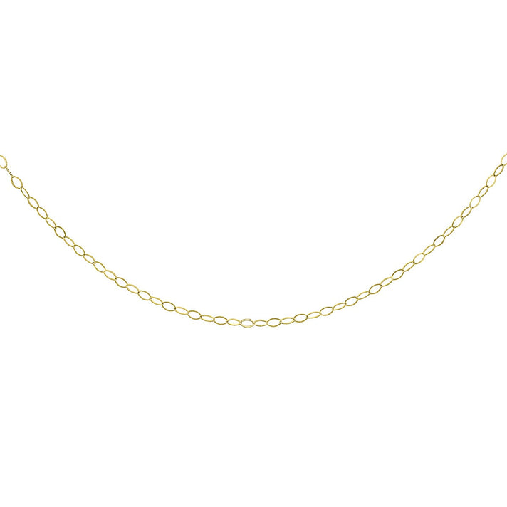 Soldered Adjustable Trace Chain 16 Inch to 18 Inch in 9K Yellow Gold 7575805 1