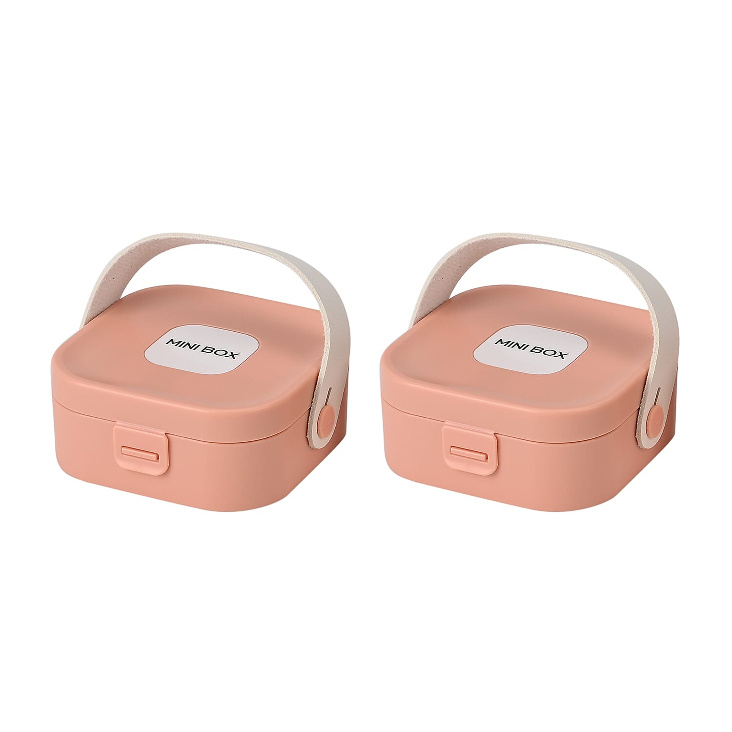 Set of 2 - Solid Jewellery Boxes  - Pink &amp; Green 7801891 4
