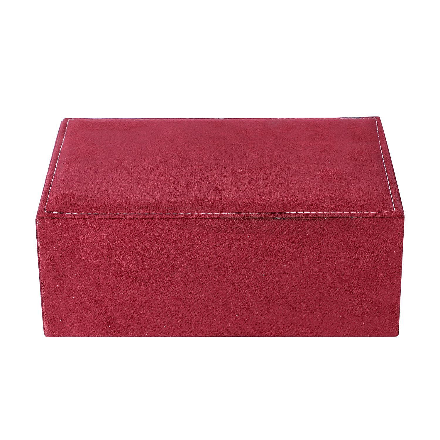 Velvet 2 layer Jewellery box with Lock 7562092 2