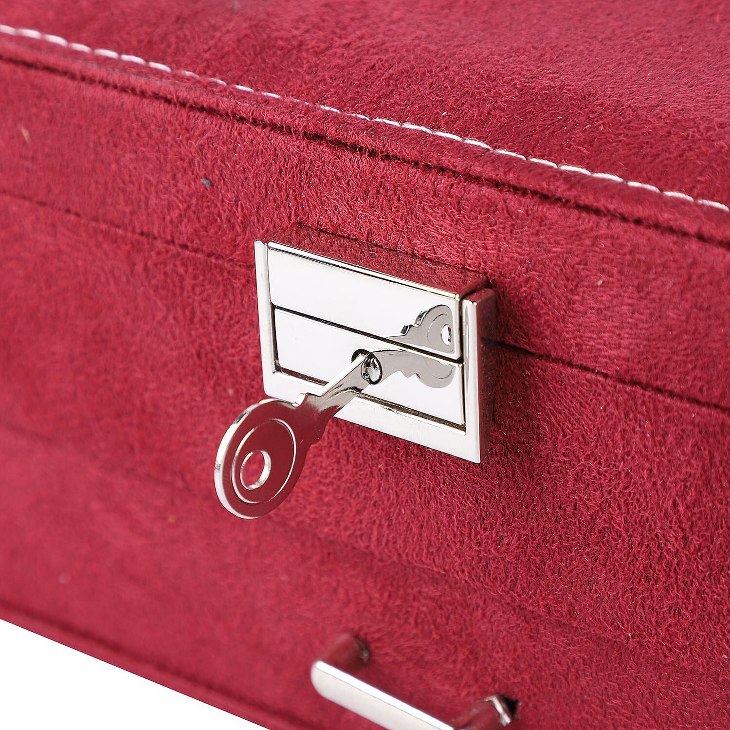 Velvet 2 layer Jewellery box with Lock 7562092 4