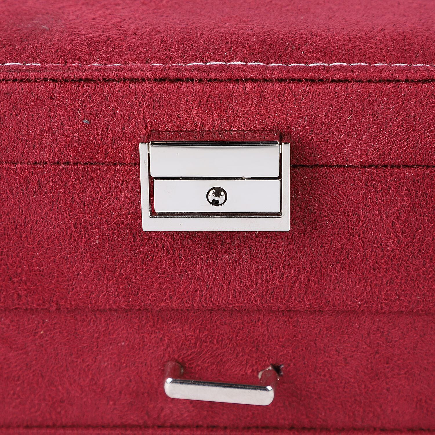 Velvet 2 layer Jewellery box with Lock 7562092 5