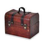 Classic Antique Style Wooden Storage Box (Size 21x16x14 cm) - Brown
