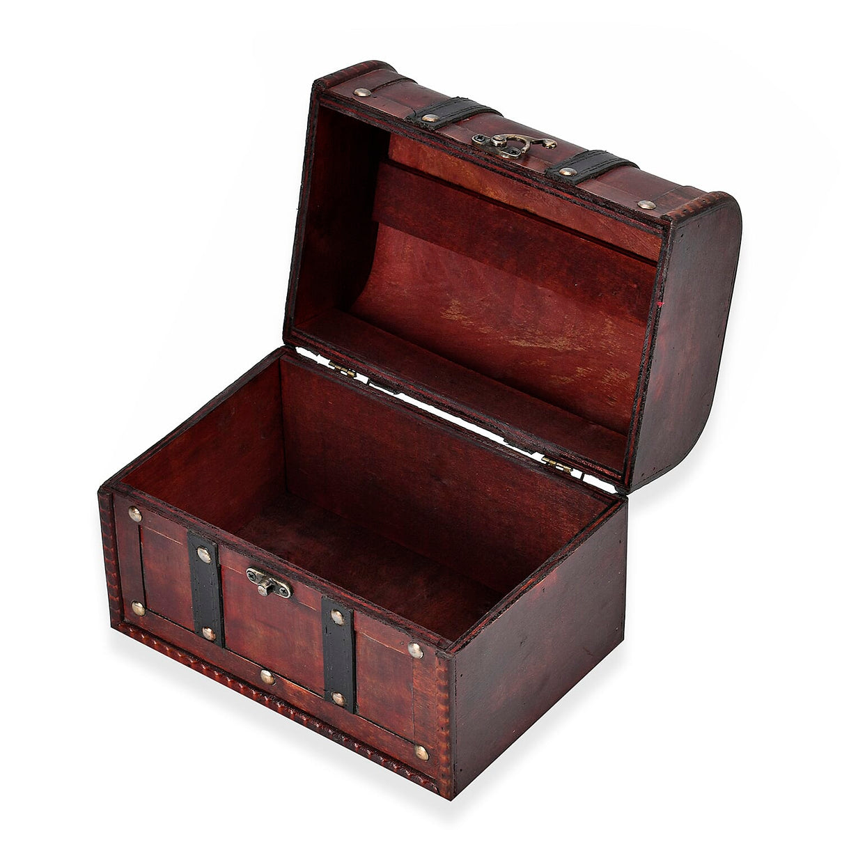Classic Antique Style Wooden Storage Box - Brown 7696022 4