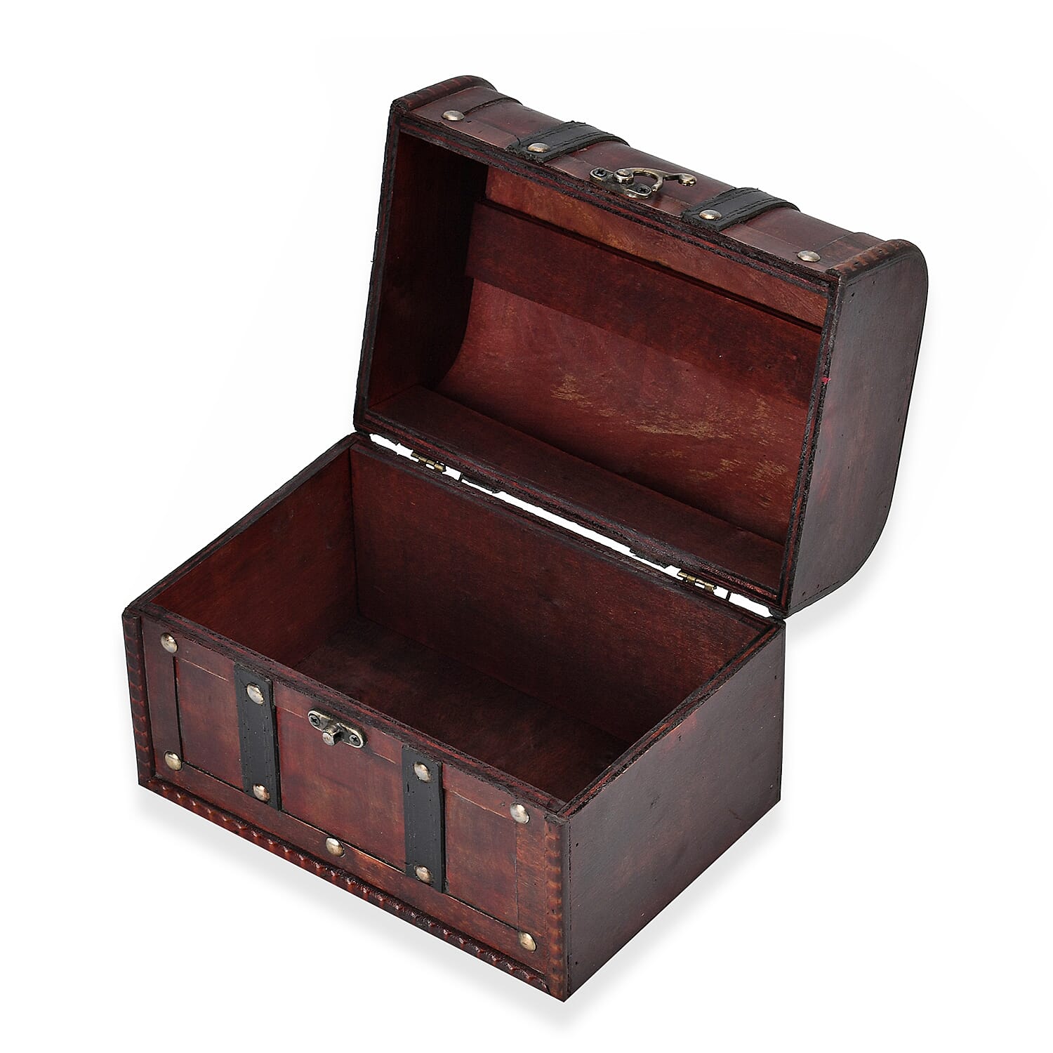 Classic Antique Style Wooden Storage Box - Brown 7696022 4