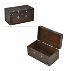 Solid European Style Wooden Box (Size 25x13x13 cm) - Brown