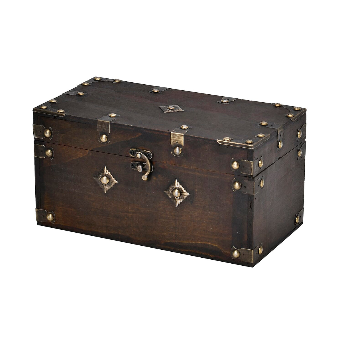 Solid Antique European Style Wooden Box -  Brown 7695979 2