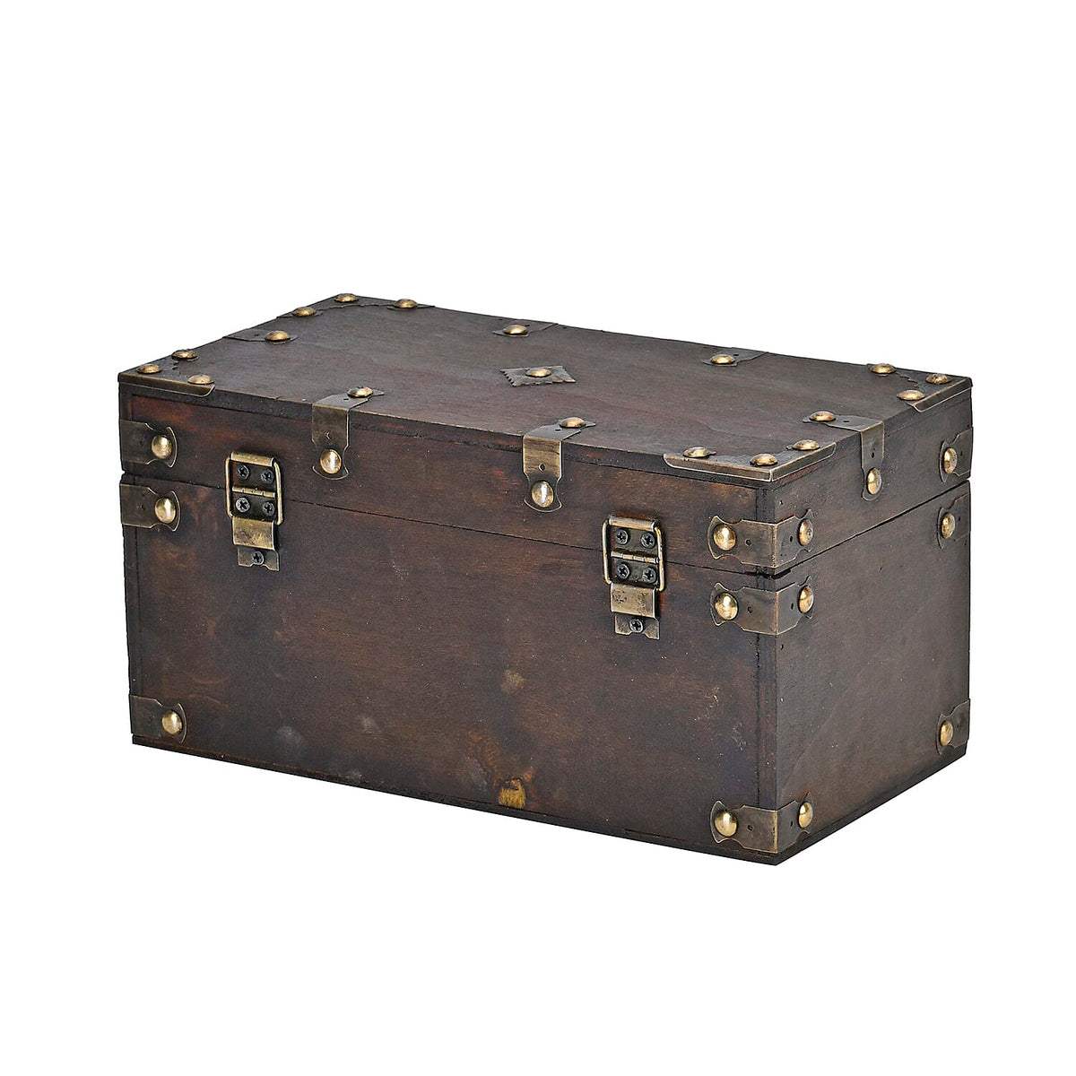 Solid Antique European Style Wooden Box -  Brown 7695979 3