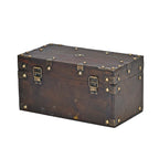 Solid European Style Wooden Box (Size 25x13x13 cm) - Brown