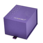 LUXORO LED Spray Painted Jewelry Ring Box (Size 6x6x5 CM) - Purple