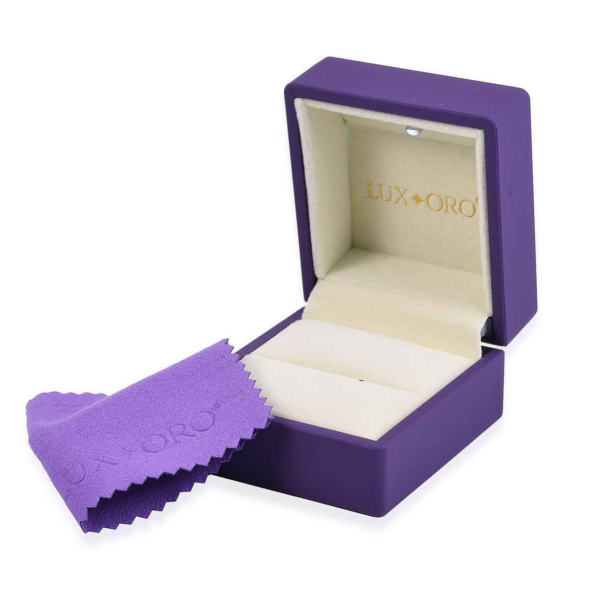 LUXORO LED Spray Painted Jewelry Ring Box (Size 6x6x5 CM) - Purple 7662049 3