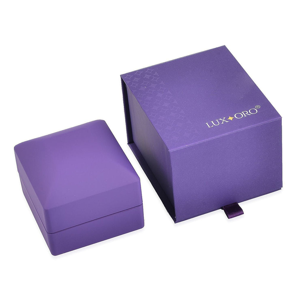 LUXORO LED Spray Painted Jewelry Ring Box (Size 6x6x5 CM) - Purple