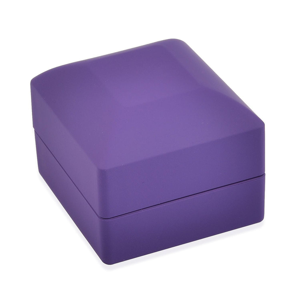 LUXORO LED Spray Painted Jewelry Ring Box (Size 6x6x5 CM) - Purple