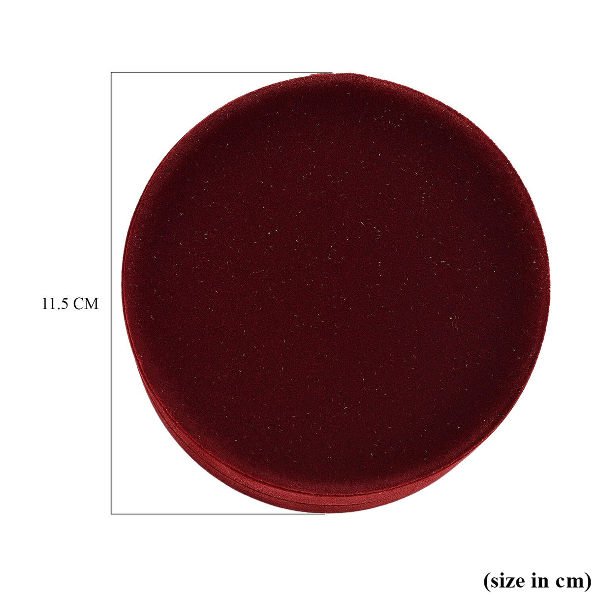 Christmas Dark Red Velvet Solid Bangle Box (Size 10x5 cm) 7979147 7