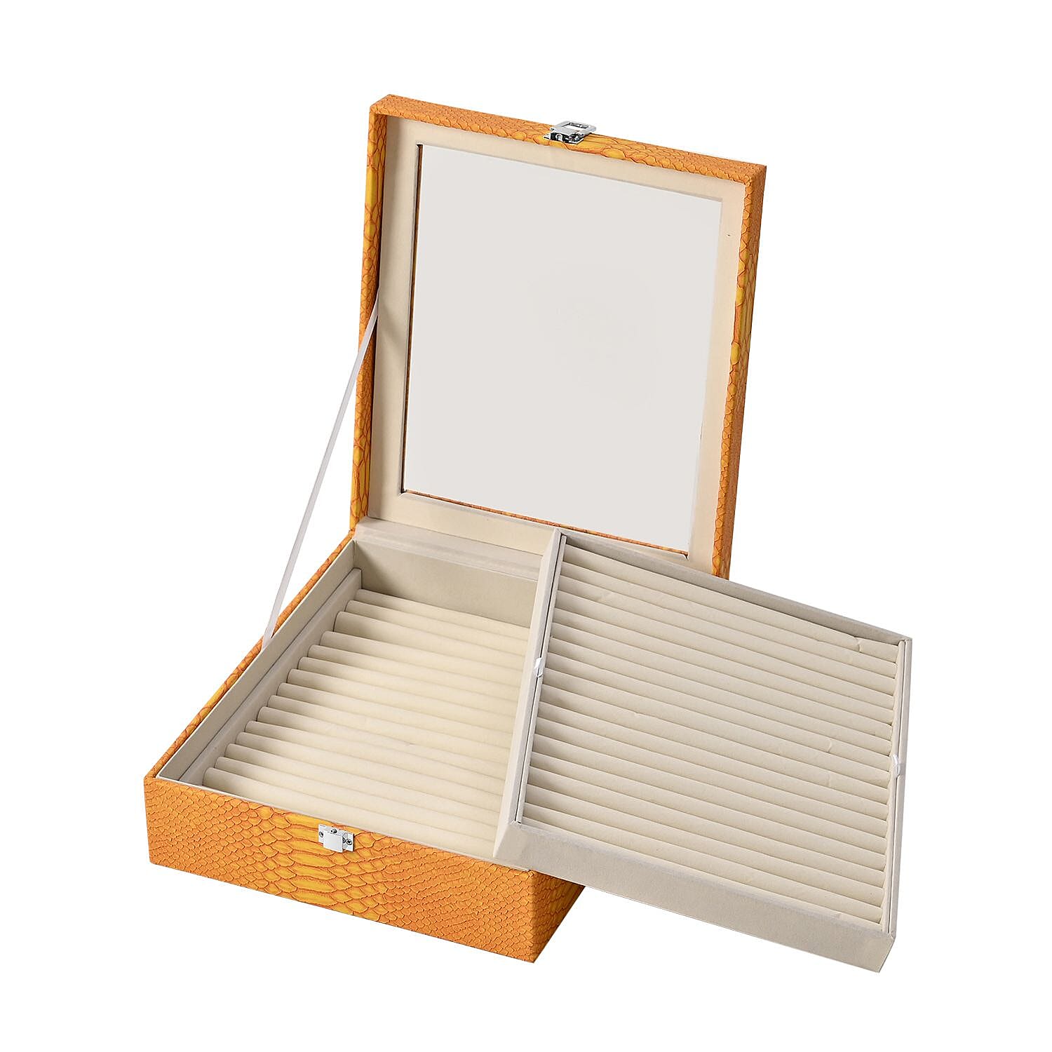 Dragon Skin Texture 2 Layer Elegant Ring Box (Size 30x27x8 cm) 7563100 5