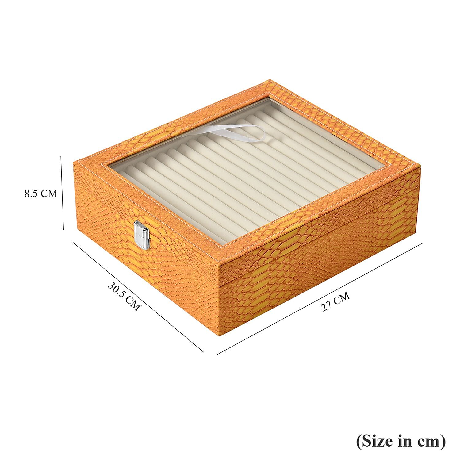 Dragon Skin Texture 2 Layer Elegant Ring Box (Size 30x27x8 cm) 7563100 7