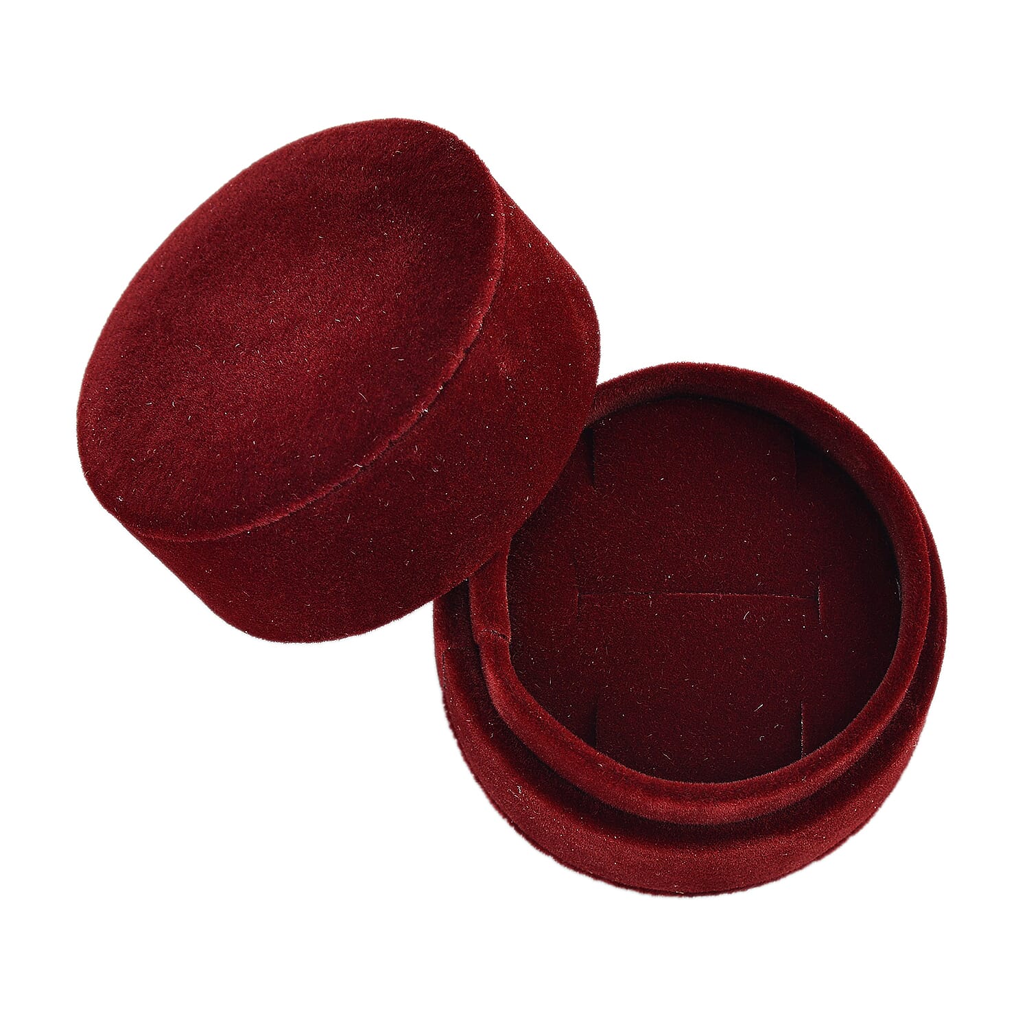 Christmas Dark Red Velvet Solid Ring box (Size 5x5 cm) 7979139 6
