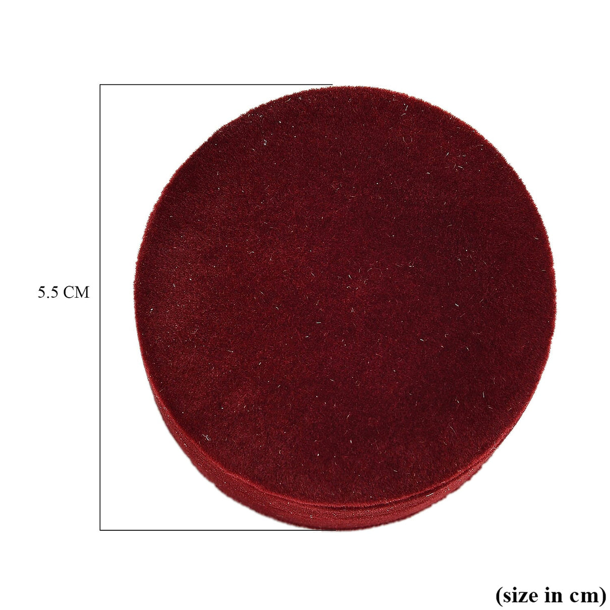 Christmas Dark Red Velvet Solid Ring box (Size 5x5 cm) 7979139 7