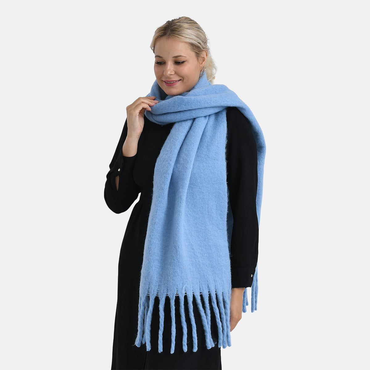 Super Soft Tassel Scarf For Women V32605925 2