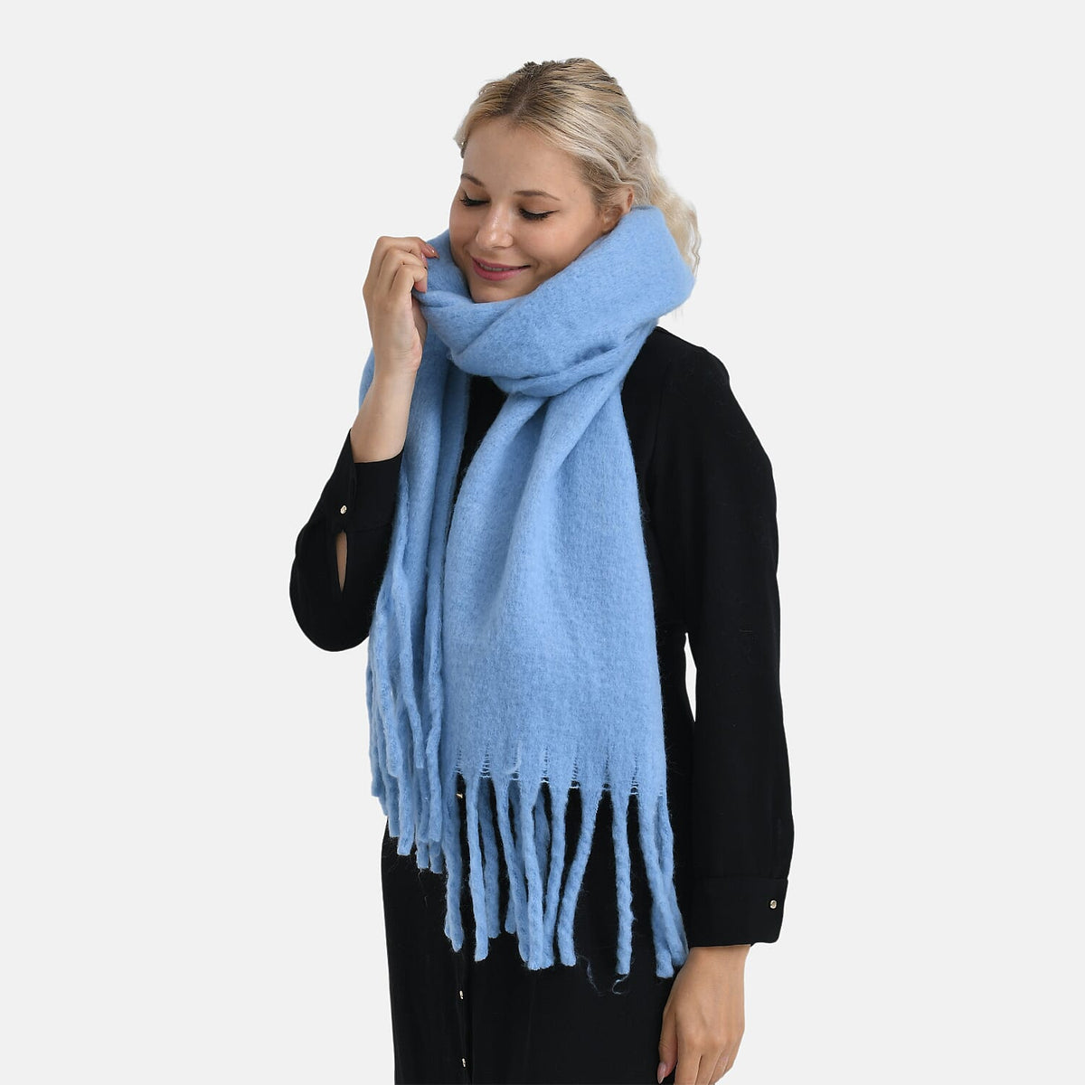 Super Soft Tassel Scarf For Women V32605925 3