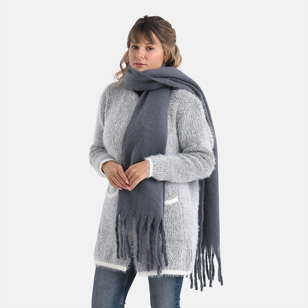 Super Soft Tassel Scarf For Women 8231534 2