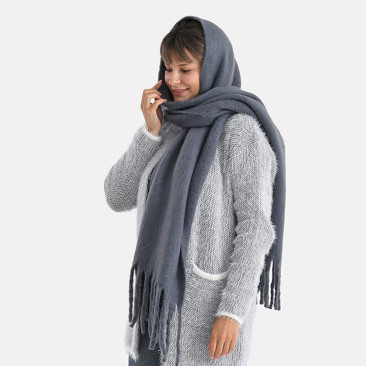 Super Soft Tassel Scarf For Women 8231534 4