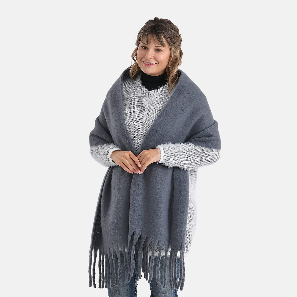 Super Soft Tassel Scarf For Women 8231534 5