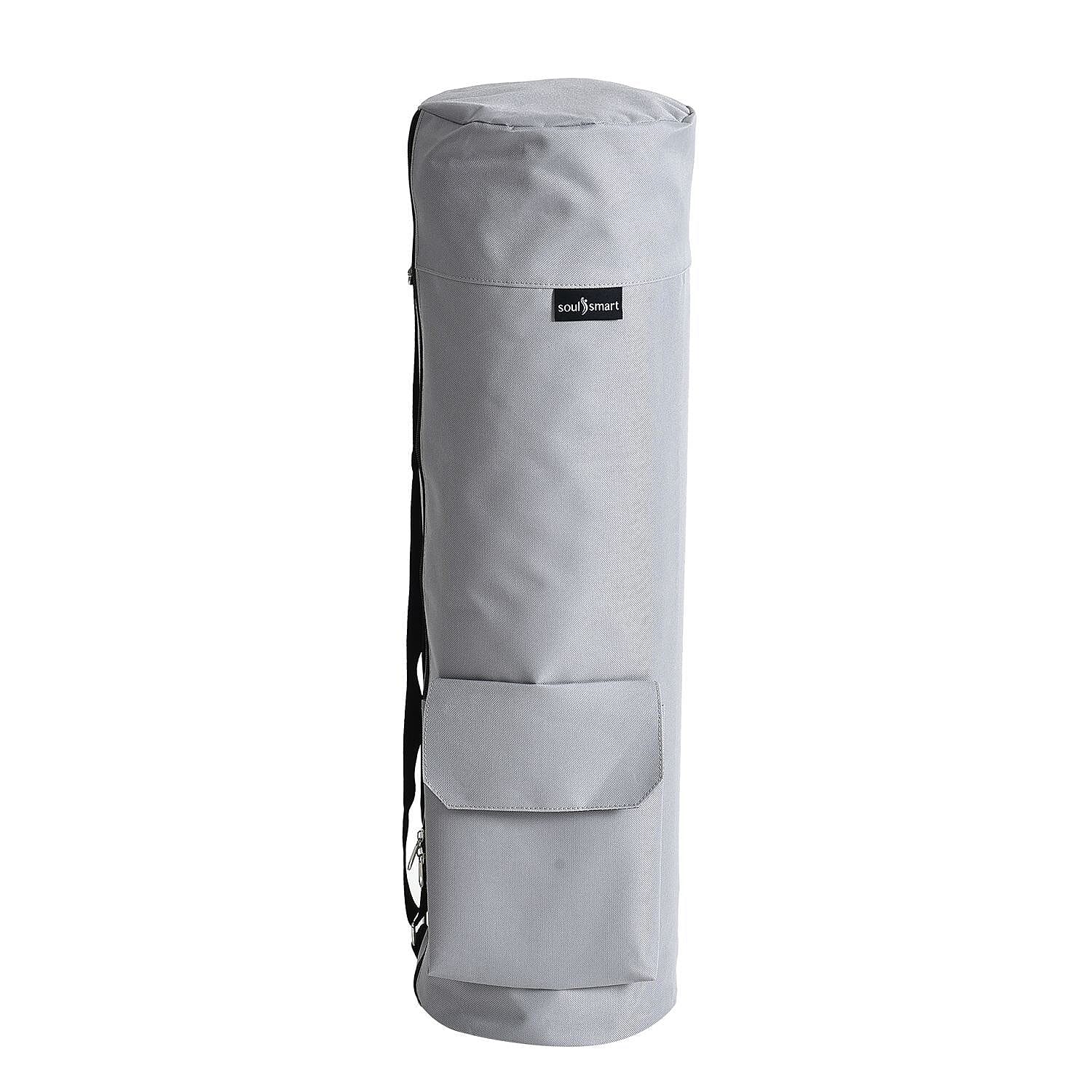 Soul Smart Solid Yoga Bag With Shoulder Strap (Size 70x20 cm) - Light Grey 3891038 0